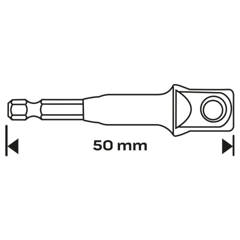 ADAPTER Z 1/4" HEX NA 1/4" KWADRAT 56-555 NEO TOOLS