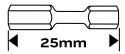 BITY UDAROWE HEX4 x 25 mm, 2 szt. 56-507 NEO TOOLS