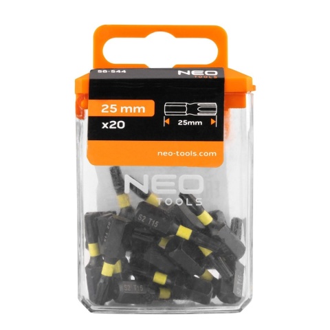 BITY UDAROWE TX15 x 25 mm, 20 szt. 56-544 NEO TOOLS
