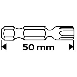 BITY UDAROWE TX15 x 50 mm, 2 szt. 56-524 NEO TOOLS