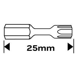 BITY UDAROWE TX27 x 25 mm, 2 szt. 56-515 NEO TOOLS