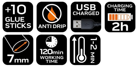 DŁUGOPIS DO KLEJU NA GORĄCO 17-085 NEO TOOLS