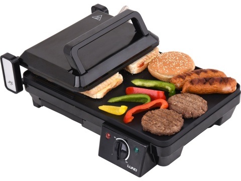 GRILL STOŁOWY EL. 2000W 2W1 40,5X25CM 67455 LUND