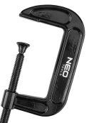 ŚCISK STOLARSKI (śrubowy), TYP C (G), 100 mm (4"), ŻELIWNY 45-553 NEO TOOLS