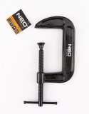 ŚCISK STOLARSKI (śrubowy), TYP C (G), 100 mm (4"), ŻELIWNY 45-553 NEO TOOLS