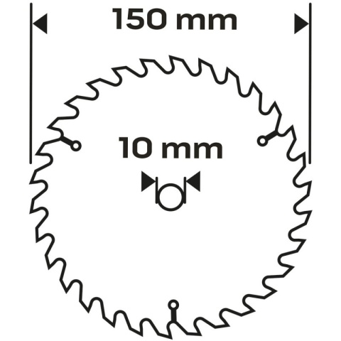 TARCZA DO PILARKI, WIDIOWA, ENERGY+ 150 x 10mm, 1.6mm 55-666 NEO TOOLS