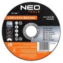 TARCZA TNĄCA DO METALU 115 x 2.5 x 22.2 mm, 41 A30-R-BF 57-706 NEO TOOLS