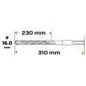 WIERTŁO DO BETONU SDS PLUS, 16 x 310 mm, S4, QUATRO 57-474 NEO TOOLS