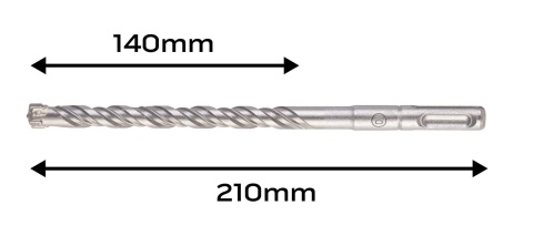 WIERTŁO DO BETONU ZBROJONEGO SDS PLUS 10 x 210 mm, QUATRO 54-110 NEO TOOLS