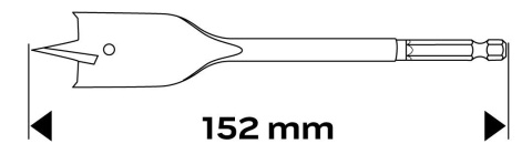 WIERTŁO DO DREWNA ŁOPATKOWE, 22 x 152 mm 57-228 NEO TOOLS