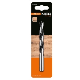 WIERTŁO DO DREWNA SPIRALNE, 10 x 120 mm 57-276 NEO TOOLS