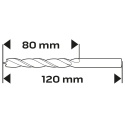 WIERTŁO DO DREWNA SPIRALNE, 10 x 120 mm 57-276 NEO TOOLS