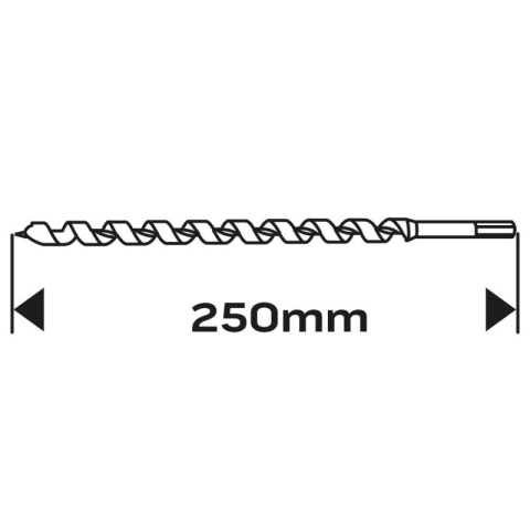 WIERTŁO DO DREWNA SPIRALNE, 20 x 250 mm 57-366 NEO TOOLS