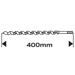WIERTŁO DO DREWNA SPIRALNE, 20 x 400 mm 57-258 NEO TOOLS
