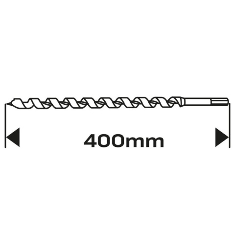 WIERTŁO DO DREWNA SPIRALNE, 20 x 400 mm 57-258 NEO TOOLS
