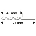 WIERTŁO DO DREWNA SPIRALNE, 4 x 75 mm 57-271 NEO TOOLS