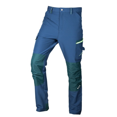 SPODNIE ROBOCZE MIX&MATCH, 4 WAY STRETCH, GRANATOWO-ZIELONE, ROZMIAR XL 81-295-3-XL NEO TOOLS