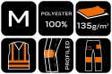 SPODNIE ROBOCZE MIX&MATCH, STRETCH, BRĄZOWE, ROZMIAR M 81-298-3-M NEO TOOLS