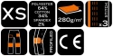SPODNIE ROBOCZE MIX&MATCH, CANVAS, WZMOCNIENIA Z CORDURY, BEŻOWO-CZARNE, ROZMIAR XS 81-350-3-XS NEO TOOLS