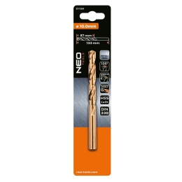 WIERTŁO DO METALU HSS-Co, 10.0 mm 57-054 NEO TOOLS