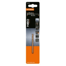 WIERTŁO DO METALU HSS-Co, 3.5 mm 57-023 NEO TOOLS
