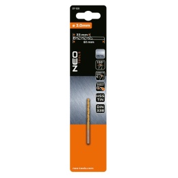 WIERTŁO DO METALU HSS-TiN, 3.0 mm 57-120 NEO TOOLS