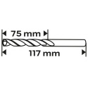 WIERTŁO DO METALU HSS-TiN, 8.0 mm 57-146 NEO TOOLS