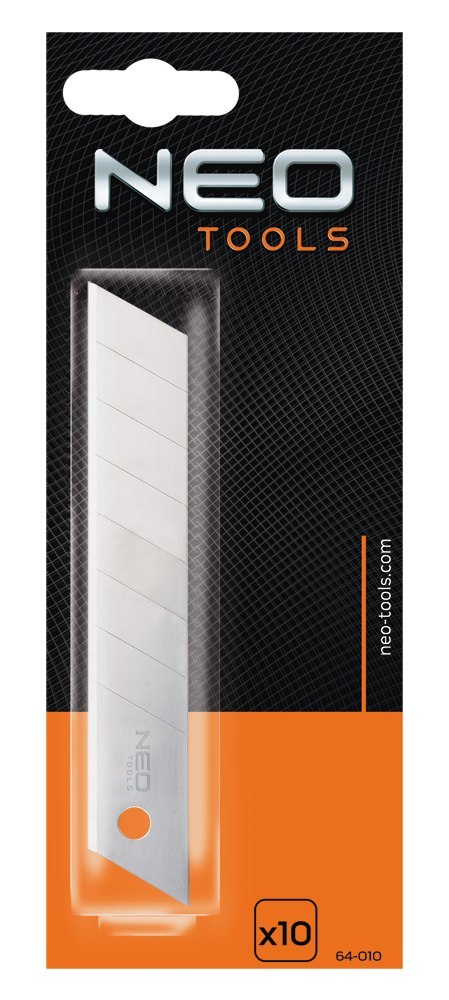 OSTRZA ŁAMANE WYMIENNE 18 mm, 10 szt. 64-010 NEO