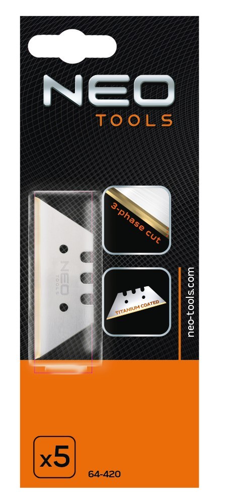 OSTRZA TRAPEZOWE WYMIENNE 5 szt. 64-420 NEO