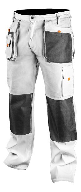 Spodnie robocze, białe, rozmiar L/52 81-120 NEO