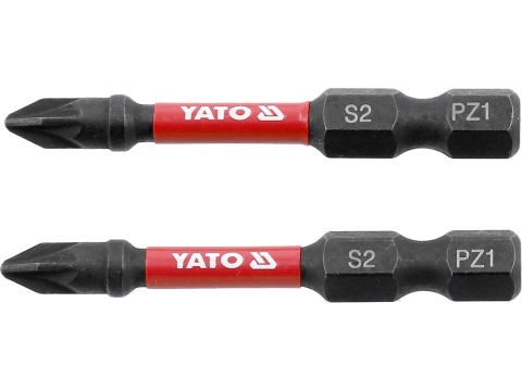 BITY UDAROWE 1/4"X50 MM PZ1 2 SZT YT-78043 YATO