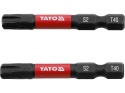 BITY UDAROWE 1/4"X50 MM T40 2 SZT YT-78057 YATO