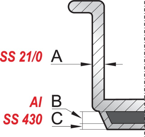 GARNEK ŚREDNI Z POKRYWKĄ SS 50x32 62,8L YG-00029 YATO