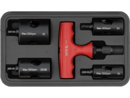 KALIBRATOR Z GRATOWNIKIEM ZESTAW DO RUR PEX 16/20/26/32 MM YT-22370 YATO