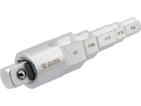 KLUCZ STOPNIOWY Z ADAPTEREM 1/2" YT-03319 YATO
