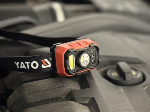 LATARKA CZOŁOWA 1000LM AKU,CZUJNIK RUCHU YT-085942 YATO