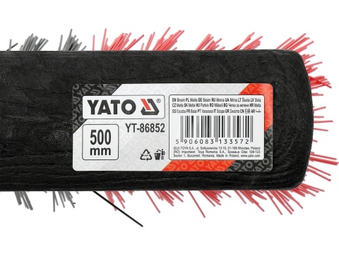 MIOTŁA, SZCZOTKA ULICZNA, OGRODOWA L-500MM Z TRZONKIEM YT-86852 YATO