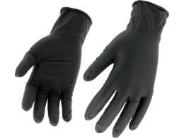 RĘKAWICE NITRYLOWE MOCNE TEKSTURA DIAMENTU 50 SZT R. XL YT-74743 YATO
