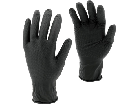 RĘKAWICE NITRYLOWE MOCNE TEKSTURA DIAMENTU 50 SZT R. L YT-74742 YATO