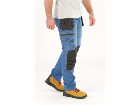 SPODNIE STRETCH JEANS DARK BLUE R. L YT-79052 YATO