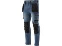 SPODNIE STRETCH JEANS DARK BLUE R. M YT-79051 YATO