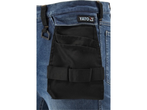 SPODNIE STRETCH JEANS DARK BLUE R. M YT-79051 YATO
