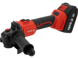 SZLIFIERKA KĄTOWA AKU BEZSZCZOTKOWA 18V 125MM Z BATERIĄ 4AH I ŁADOWARKĄ YT-828251 YATO