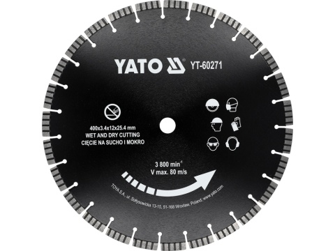 TARCZA DO PRZECINARKI 400MM YT-60271 YATO
