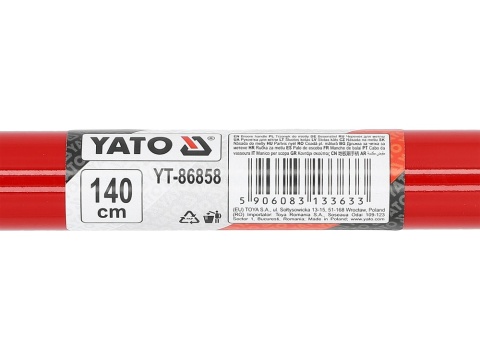 TRZONEK METALOWY Z GWINTEM DO MIOTŁY 140CM YT-86858 YATO