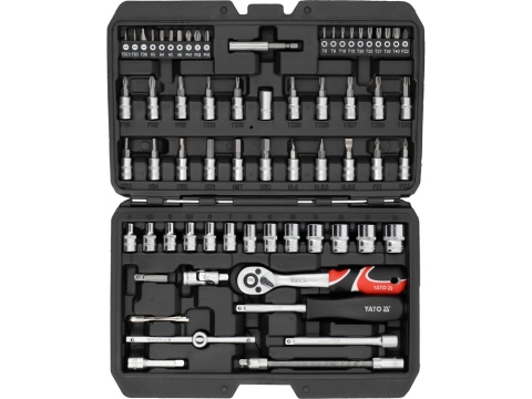 ZESTAW NARZĘDZIOWY 1/4" 68 PCS YT-14502 YATO