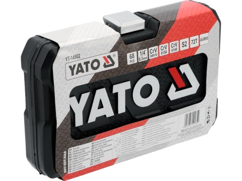 ZESTAW NARZĘDZIOWY 1/4" 68 PCS YT-14502 YATO