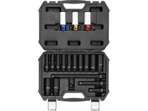 ZESTAW NASADEK UDAROWYCH 1/2" ZAWIERA 18 ELEMENTÓW YT-10566 YATO