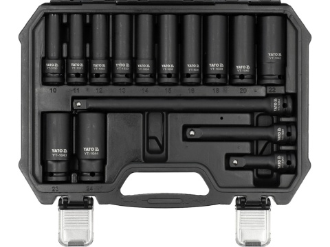 ZESTAW NASADEK UDAROWYCH 1/2" ZAWIERA 18 ELEMENTÓW YT-10566 YATO
