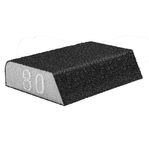 GĄBKA ŚCIERNA 98 x 25 x 68 mm, P80, SKOŚNA 55-925 NEO TOOLS
